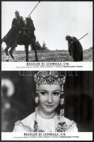 cca 1972 ,,Ruszlán és Ludmilla című szovjet film jelenetei és szereplői, 23 db vintage produkciós filmfotó, ezüst zselatinos fotópapíron, a használatból eredő (esetleges) kisebb hibákkal, 18x24 cm
