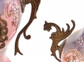 Kandallóóra szett. Mechanikus szerkezettel. Működik, tisztításra szorul. Max m: 56 cm