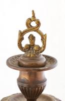 Kandallóóra szett. Mechanikus szerkezettel. Működik, tisztításra szorul. Max m: 56 cm