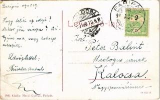 1909 Paripás, Parabuty, Parabutsch, Parabuc, Ratkovo; Római katolikus templom, Szentháromság szobor....