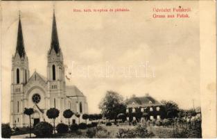Futak, Futog; Római katolikus templom és plébánia, J. Singer kiadása / church, parish (Rb)