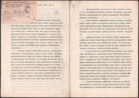 cca 1950-1970 Vas Zoltán (1903-1983) író, 56-os államminiszter levelezése Kádár Jánossal és Nyers Re...