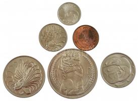 Szingapúr 1968. 1c-1$ (6xklf) T:1-,2
Singapore 1968. 1 Cent - 1 Dollar (6xdiff) C:AU,XF