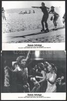 cca 1982 ,,Szexis hétvége" című olasz - francia film jelenetei és szereplői (köztük Roger Moore...