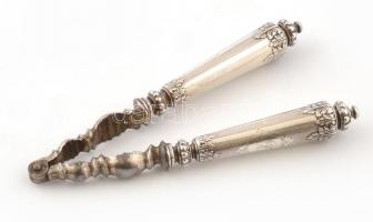 Ezüst (Ag) nyelű brüsszeli diótörő, dobozban, jelzett, h: 17 cm (Gyűjtői ritkaság!!!)