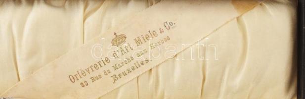 Ezüst (Ag) nyelű brüsszeli diótörő, dobozban, jelzett, h: 17 cm (Gyűjtői ritkaság!!!)