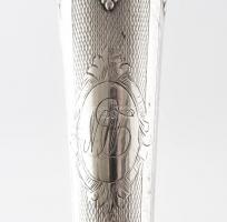 Ezüst (Ag) nyelű brüsszeli diótörő, dobozban, jelzett, h: 17 cm (Gyűjtői ritkaság!!!)