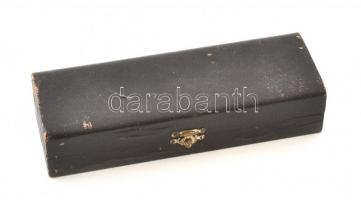 Ezüst (Ag) nyelű brüsszeli diótörő, dobozban, jelzett, h: 17 cm (Gyűjtői ritkaság!!!)