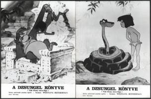 cca 1967 ,,A dzsungel könyve - Walt Disney mesevilága" című amerikai rajzfilm jelenetei, 17 db ...