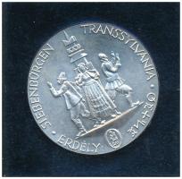 Kiss Nagy András (1930-1997) 1989. "Magyar Nemzetért / Erdély" Ag emlékérem eredeti műbőr ...