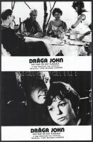 cca 1964 ,,Drága John - egy nap és egy éjszaka című svéd film jelenetei és szereplői, 17 db vintage produkciós filmfotó, ezüst zselatinos fotópapíron, a használatból eredő (esetleges) kisebb hibákkal, 18x24 cm