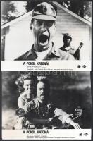 cca 1972 ,,A pokol katonái című amerikai film jelenetei és szereplői, 9 db vintage produkciós filmfotó, ezüst zselatinos fotópapíron, a használatból eredő (esetleges) kisebb hibákkal, 18x24 cm