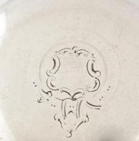 Ezüst (Ag) tokos Brookhouse zsebóra, 1850 körül, láncos szerkezettel, kulccsal, működik, jelzett. d:...