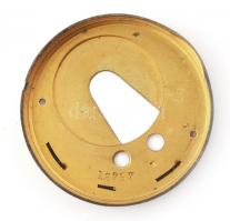 Ezüst (Ag) tokos Brookhouse zsebóra, 1850 körül, láncos szerkezettel, kulccsal, működik, jelzett. d:...