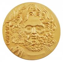 Görögország DN "1896 Olimpia" kétoldalas, aranyozott fém modern emlékérem (50mm) T:1
Gree...