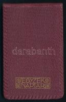 1935 Zsebnaptár, festett lapélekkel, néhány bejegyzéssel