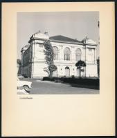 cca 1950-1960 Eisenach, album 12 db fotóval, vászonmappában, 12x12 cm méretben