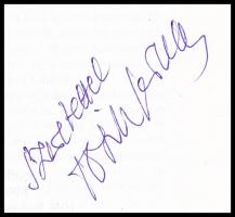 Tóth Ferenc grafikus autográf aláírása a Grafikai Füzetek 97/6, művészetét bemutató számában + meghívó Obersovszky Gyula Prelűd halál után (1995) c. kötetének bemutatójára, a borítón Tóth Ferenc illusztrációjával