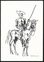 Tóth Ferenc grafikus autográf aláírása a Grafikai Füzetek 97/6, művészetét bemutató számában + meghí...