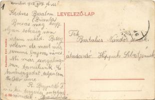 1912 Zombor, Sombor; Gimnázium. Kaufmann Emil kiadása / school (felszíni sérülés / surface damage)