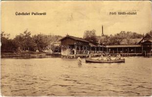 1908 Palics, Palic; férfi fürdő / men's bat, spa (EK)