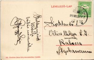 1910 Újvidék, Novi Sad; Ferenc József tér, piac, Mayer nagy szálloda, sörcsarnok, Récsei Gusztáv és ...