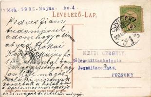 1906 Újvidék, Novi Sad; Szerb püspöki palota. Schäffer Péter kiadása / Serbian bishop's palace ...