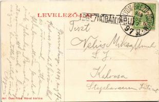 1909 Breznóbánya, Brezno nad Hronom; Római katolikus templom és városháza. Özv. Fried Mórné kiadása ...