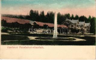 1908 Felsőzúgó-fürdő, Ruzsbachfürdő, Bad Ober Rauschenbach, Kúpele Vysné Ruzbachy; + "POSTAI ÜGYN" (EK)