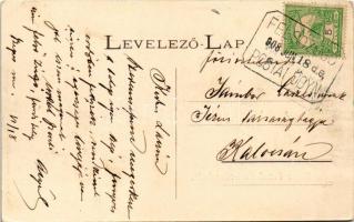 1908 Felsőzúgó-fürdő, Ruzsbachfürdő, Bad Ober Rauschenbach, Kúpele Vysné Ruzbachy; + "POSTAI ÜG...