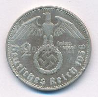 Német Harmadik Birodalom 1938B 2M Ag "Hindenburg" T:2,2- patina, ph, karc
German Third Re...