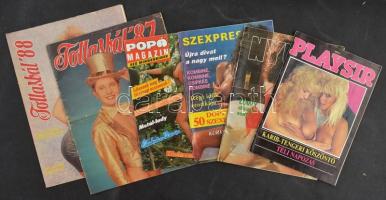 6 db vegyes erotikus magazin