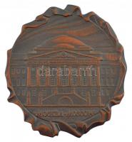 Szovjetunió ~1980. Moszkvai Egyetem bronz emlékérem (89mm) T:2 Soviet Union ~1980. Moscow University bronze commemorative medallion (89mm) C:XF
