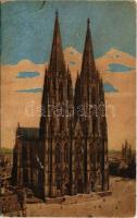 1920 Köln, Cologne; Dom, Westseite / cathedral (b)