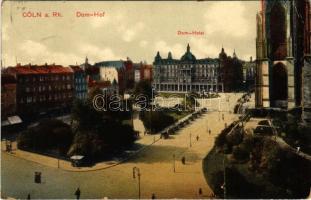 1914 Köln, Cologne; Dom-Hof, Dom-Hotel / cathedral, hotel (EK)