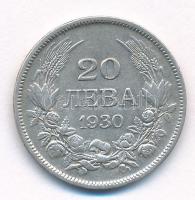 Bulgária 1930BP 20L Ag T:2- Bulgaria 1930BP 20 Leva Ag C:VF Krause KM#41