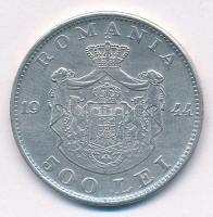 Románia 1944. 500L Ag "I. Mihály" T:2 
Romania 1944. 500 Lei Ag "Mihai I" C:XF
...