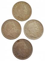 Románia 1942. 200L Ag "I. Mihály" (4x) T:2,2-
Romania 1942. 200 Lei Ag "Mihai I"...