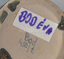 Bod Éva: Mázas kerámia váza, hibátlan, jelzett m: 23 cm