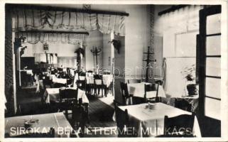 Munkács Sirokay Béla´s restaurant