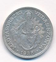 1938. 2P Ag "Madonna" T:2,2- Adamo P7