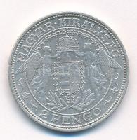 1938. 2P Ag "Madonna" T:2,2- Adamo P7