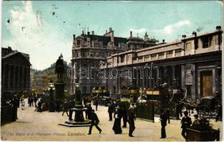 1907 London, The Bank and Mansion House (EK)