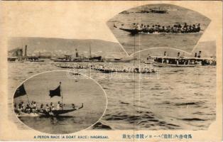 Nagasaki, A Peron Race (A Boat Race), Japanese rowers