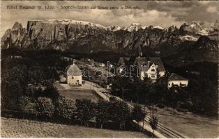 1927 Soprabolzano, Oberbozen (Südtirol); Hotel Holzner, Soprabolzano sul Renon verso le Dolomiti