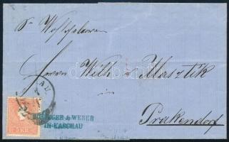 ~1860 5kr type II. on cover 