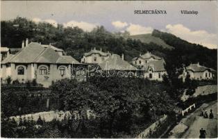 1912 Selmecbánya, Schemnitz, Banská Stiavnica; Villatelep. Joerges 1910. / villa alley