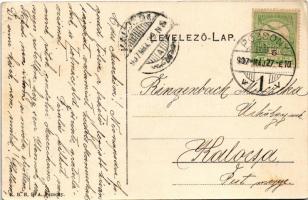 1907 Pozsony, Pressburg, Bratislava; rakparti iparvasút / quay industrial railway (EK)