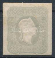 1861 Hírlapbélyeg világos szürke, eredeti gumival / Newspaper stamp light grey with original gum. Certificate: Steiner