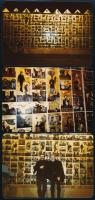 Rátkai András ikonfestő művész kiállításáról készült 3 db fotó, hátoldalon feliratozva, 12,5x9 cm